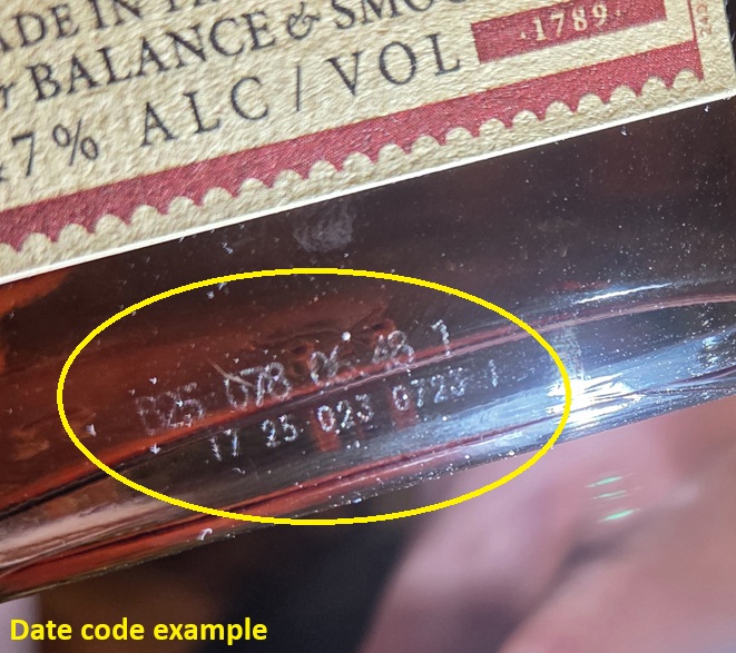Elijah Craig date on bottle 3