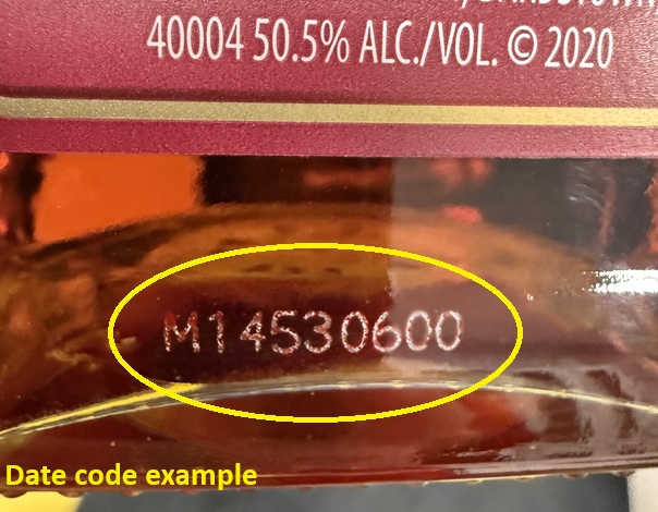 evan williams date on bottle