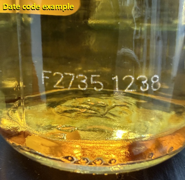 mellow corn date on bottle